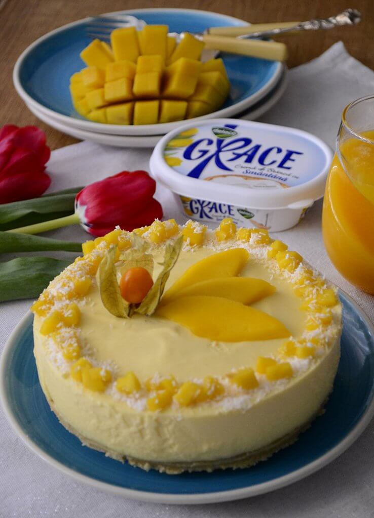 Cheesecake Cu Mango Fara Coacere Bucataresele Vesele